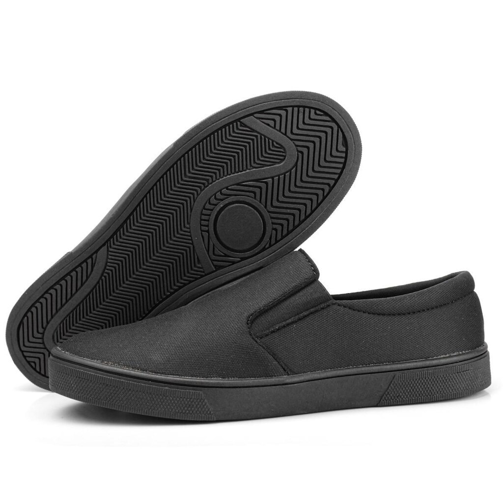 Tênis Casual Slip On em Lona Sem Cadarço Leve Urban