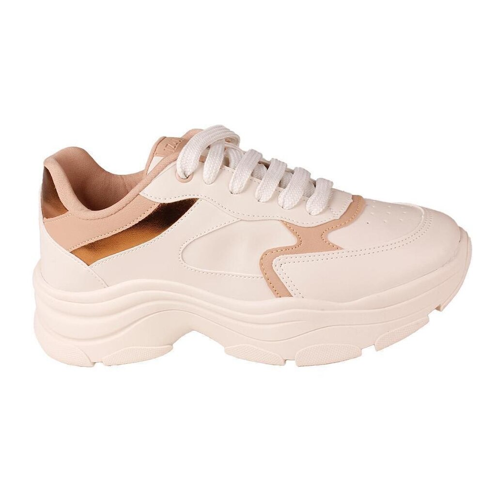 Tênis Casual Sola Alta Flatform Feminino Izalu 41007 Iz #Desconto