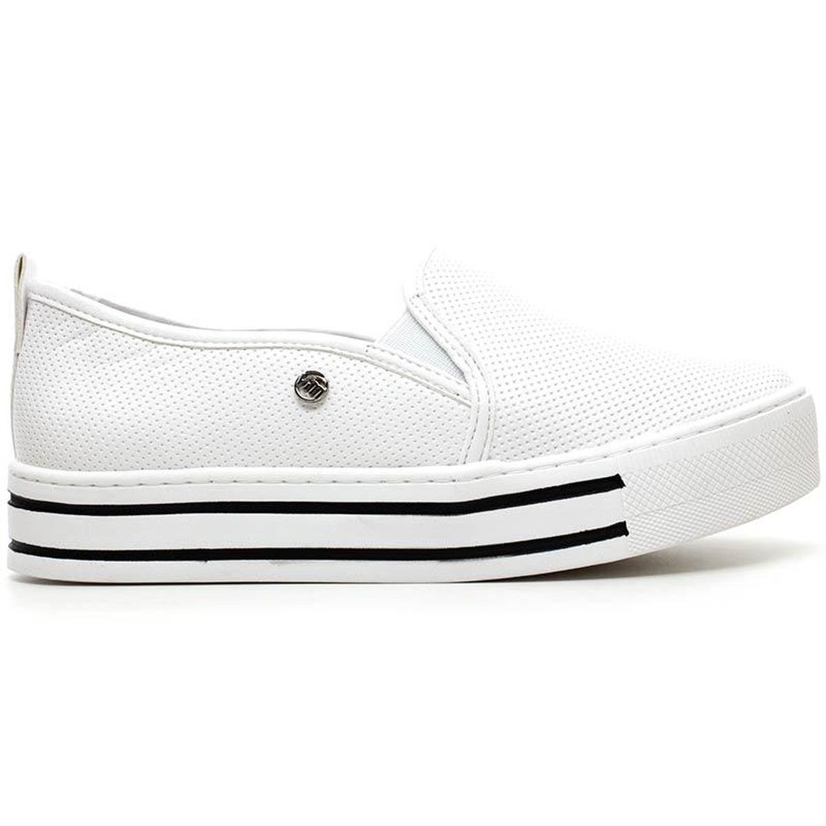 tenis casual feminino via marte branco
