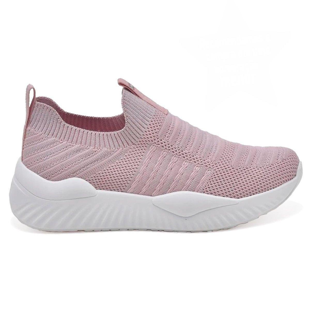 Tenis Casual Via Marte Knit Feminino - Rose - Rosê Menor preço em Tenis Casual Via Marte Knit Feminino - Rose - Rosê