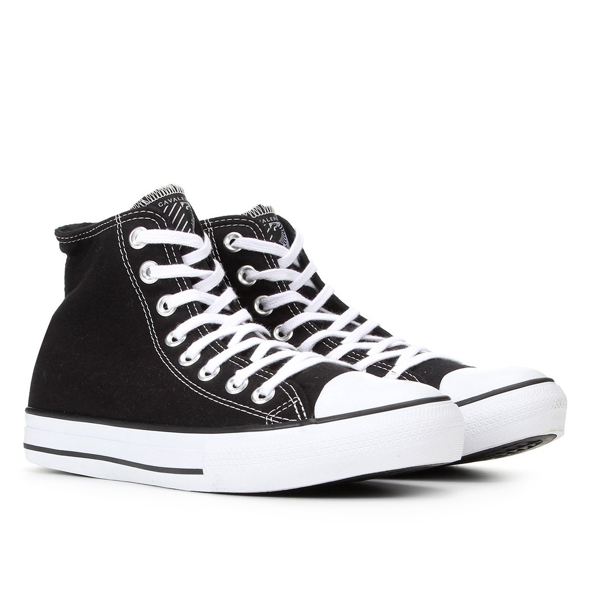 Tênis Cavalera Cano Alto Clássico - Preto Menor preço em Tênis Cavalera Cano Alto Clássico - Preto