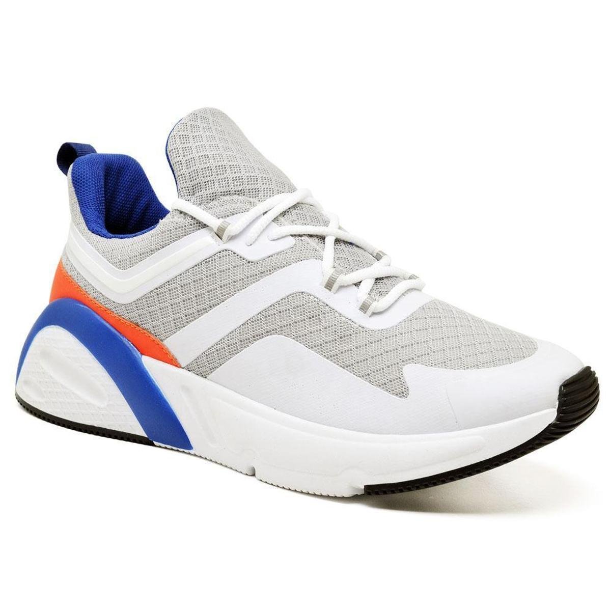 Tênis Chunky Masculino Cadarço Sola Alta Dia a Dia Casual - Branco | Zattini