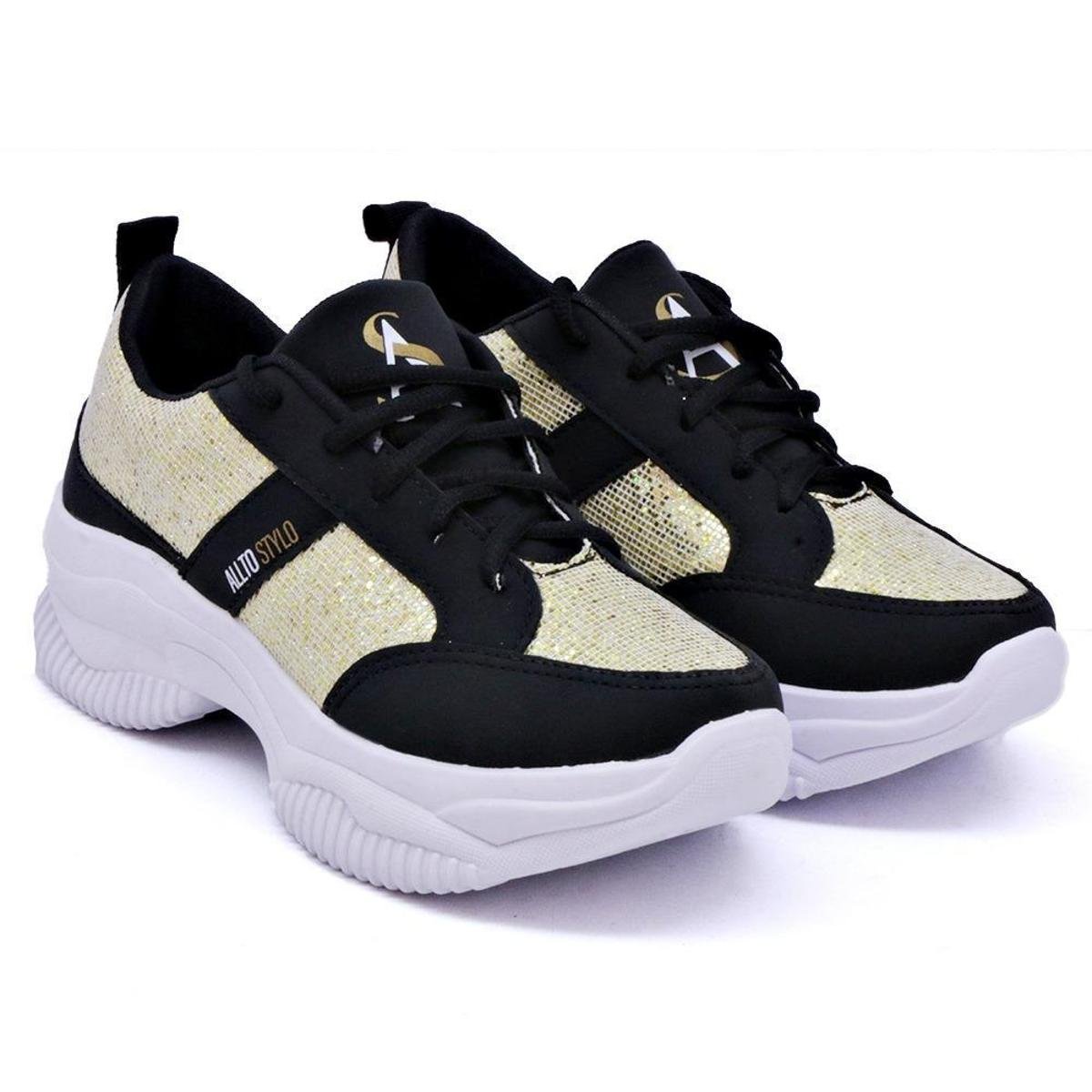 Tênis Chunky Plataforma Feminino Allto Stylo Menor preço em Tênis Chunky Plataforma Feminino Allto Stylo