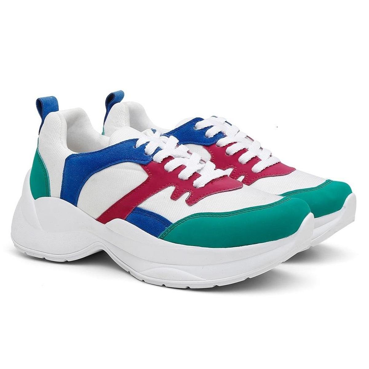 Tênis Chunky Sneaker Prime Shoes Feminino - Branco Menor preço em Tênis Chunky Sneaker Prime Shoes Feminino - Branco