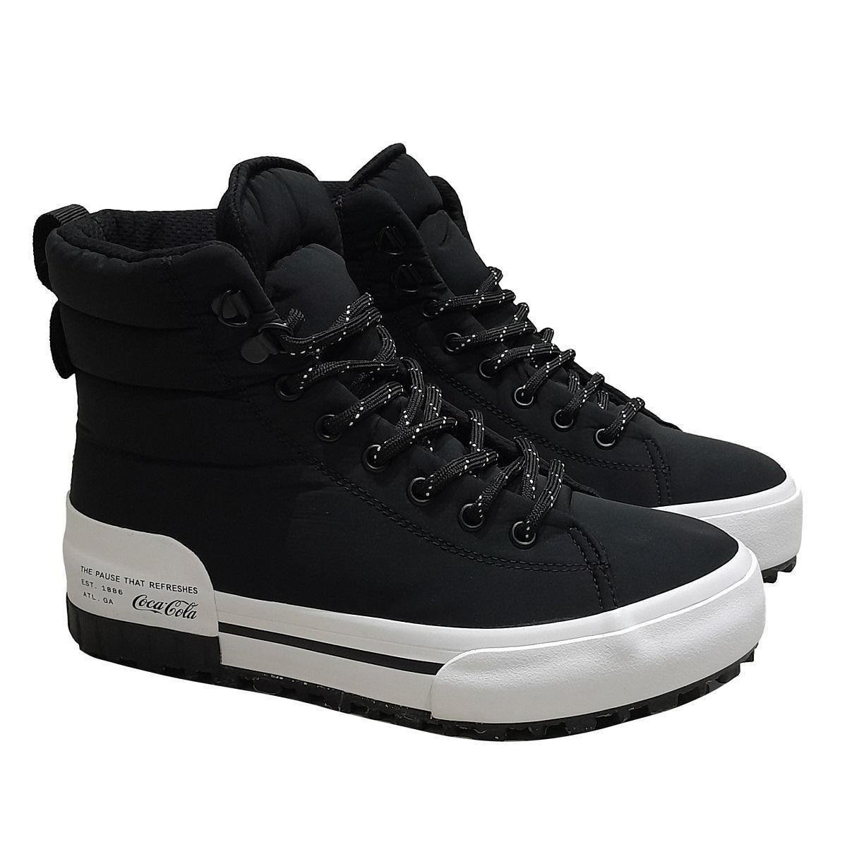 Tenis Coca Cola Cano Alto Feminino Tenis Coca Cola Feminino Cano