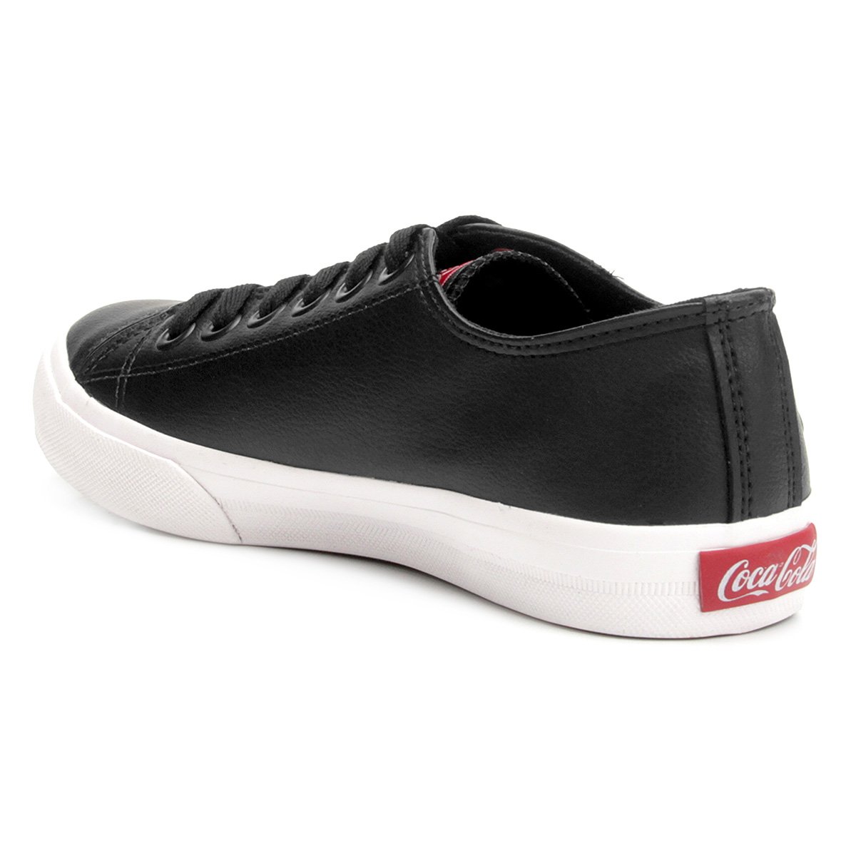tênis coca cola basket floater low feminino preto