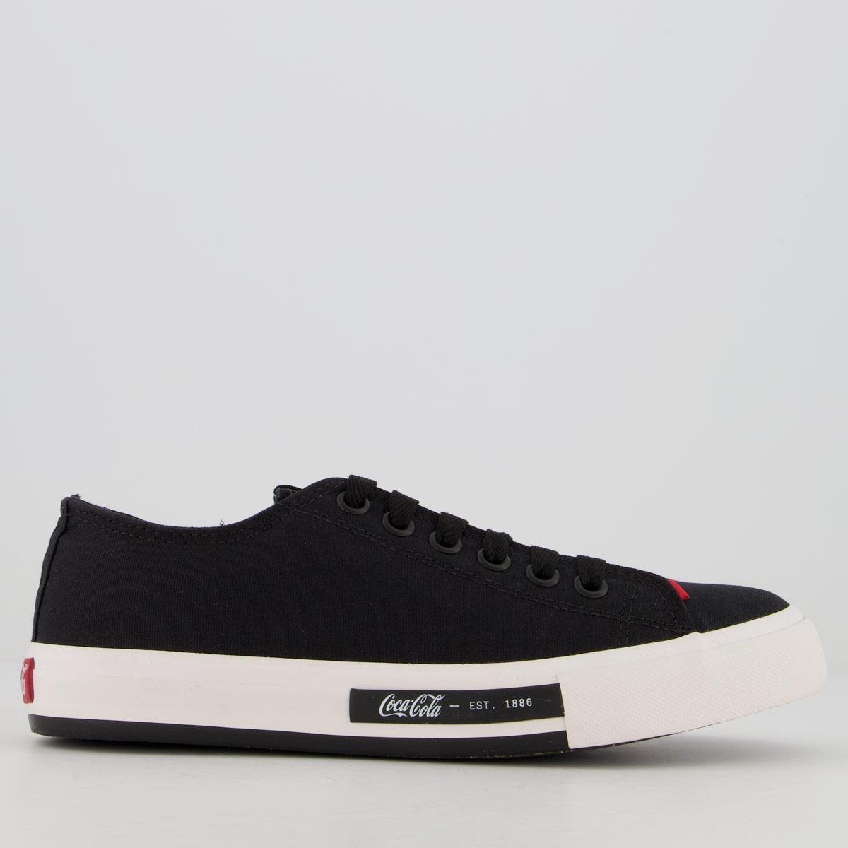 Tênis Coca Cola Daytona Feminino Preto