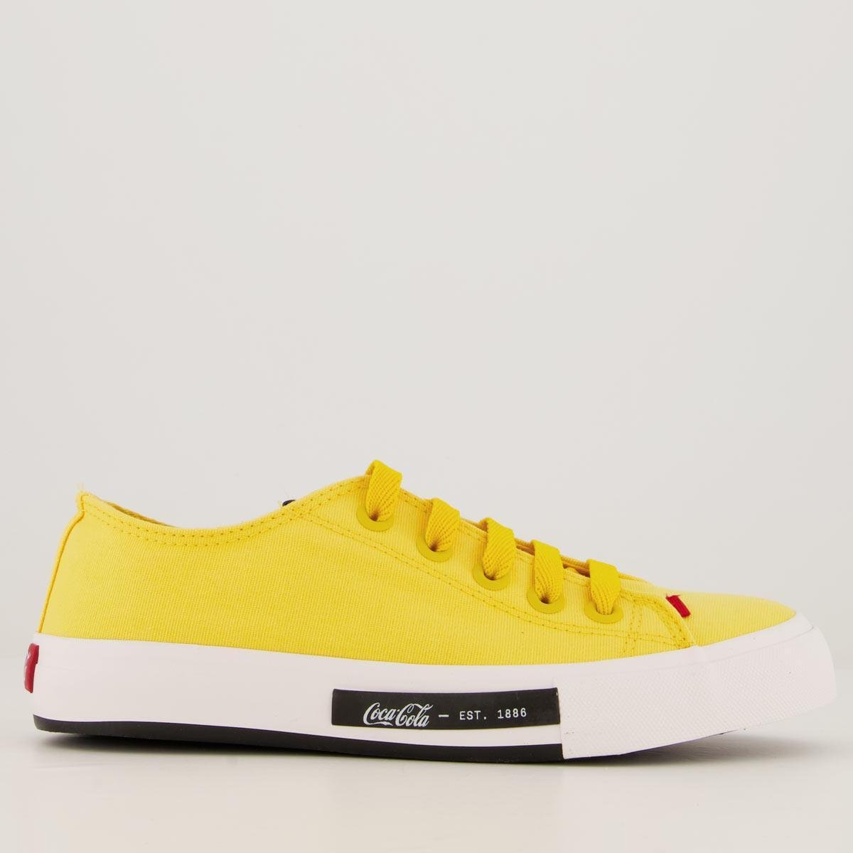 Tenis Coca Cola Feminino Amarelo Compre Online Zattini