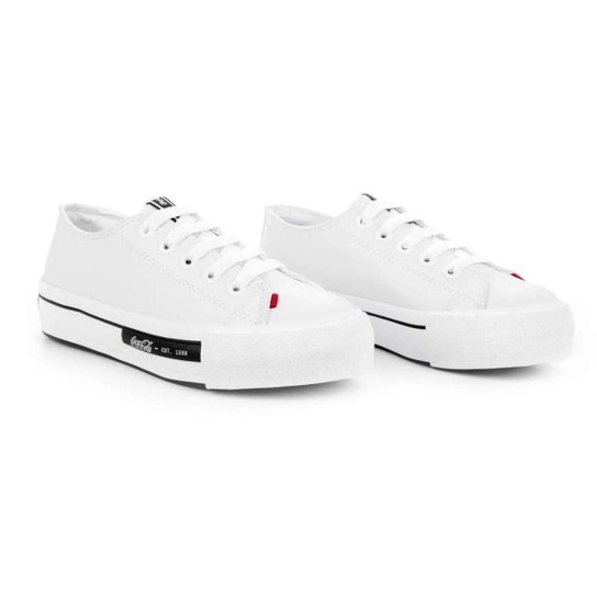 Tênis Coca Cola Daytona Plataforma Town Branco Feminino