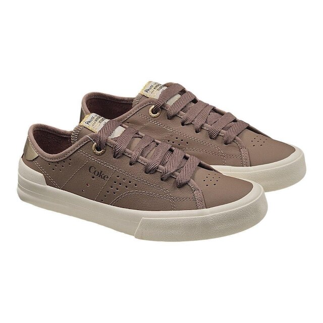 Tênis Coca Cola Fortune Leather Feminino