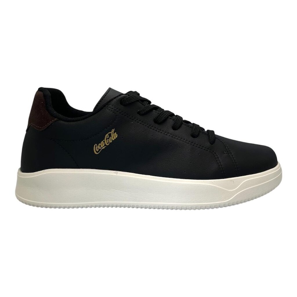 Tenis Coca Cola Masculino Space Golden Preto Sola Alta Casual CC2685S