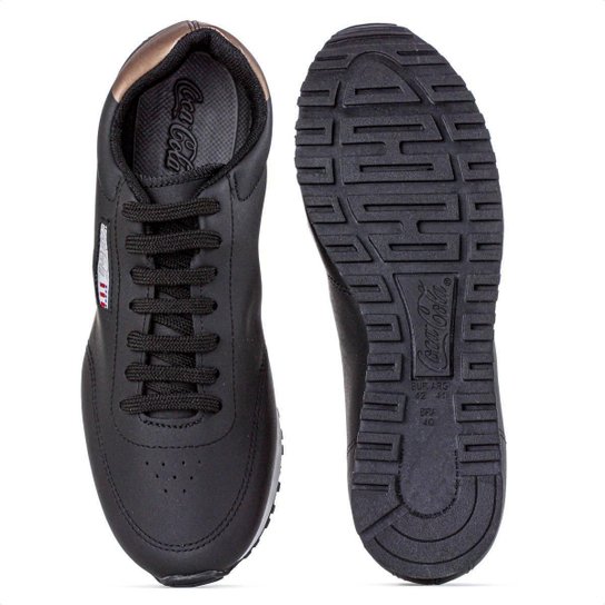 Tênis Coca Cola Sport Style Preto e Cobre - Masculino