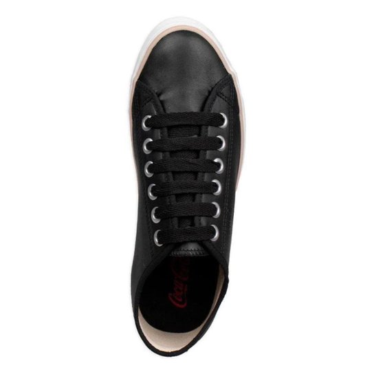 Tênis Coca Cola Stream Charm Town Preto Feminino