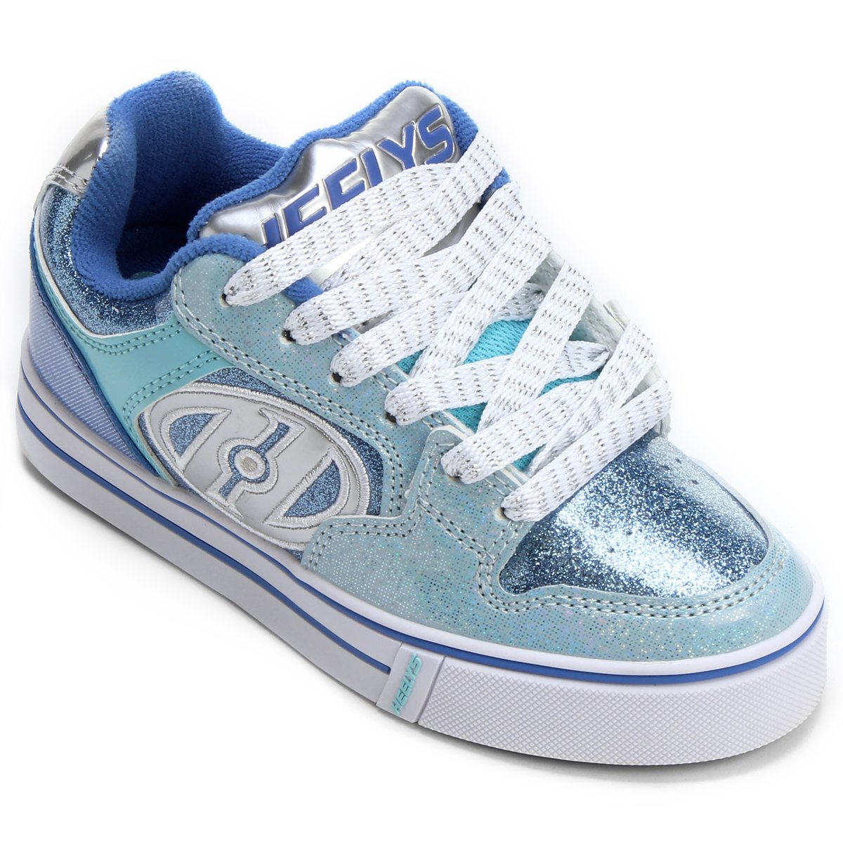 tênis de rodinha azul