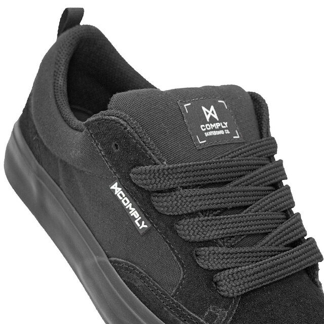 Tênis Comply Unissex Camurça Fat Lace Cave | Preto