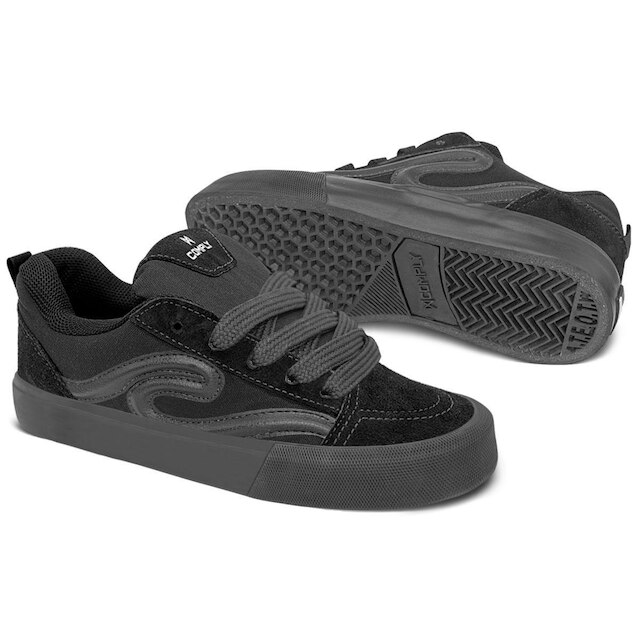 Tênis Comply Unissex Camurça Fat Lace Rogue All Black |