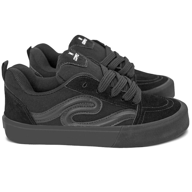 Tênis Comply Unissex Camurça Fat Lace Rogue All Black |