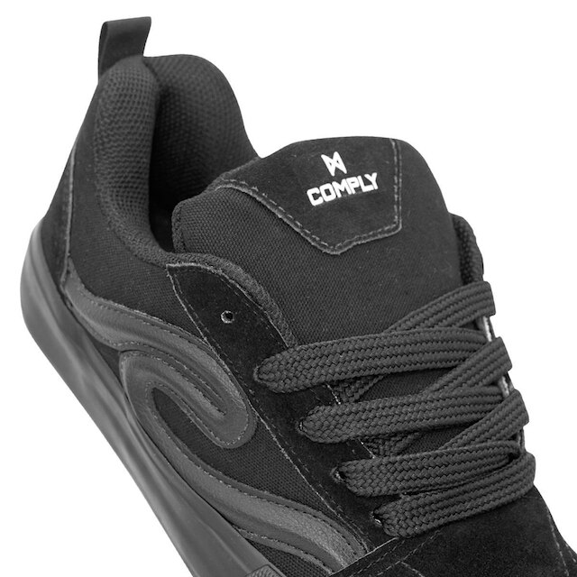 Tênis Comply Unissex Camurça Fat Lace Rogue All Black |
