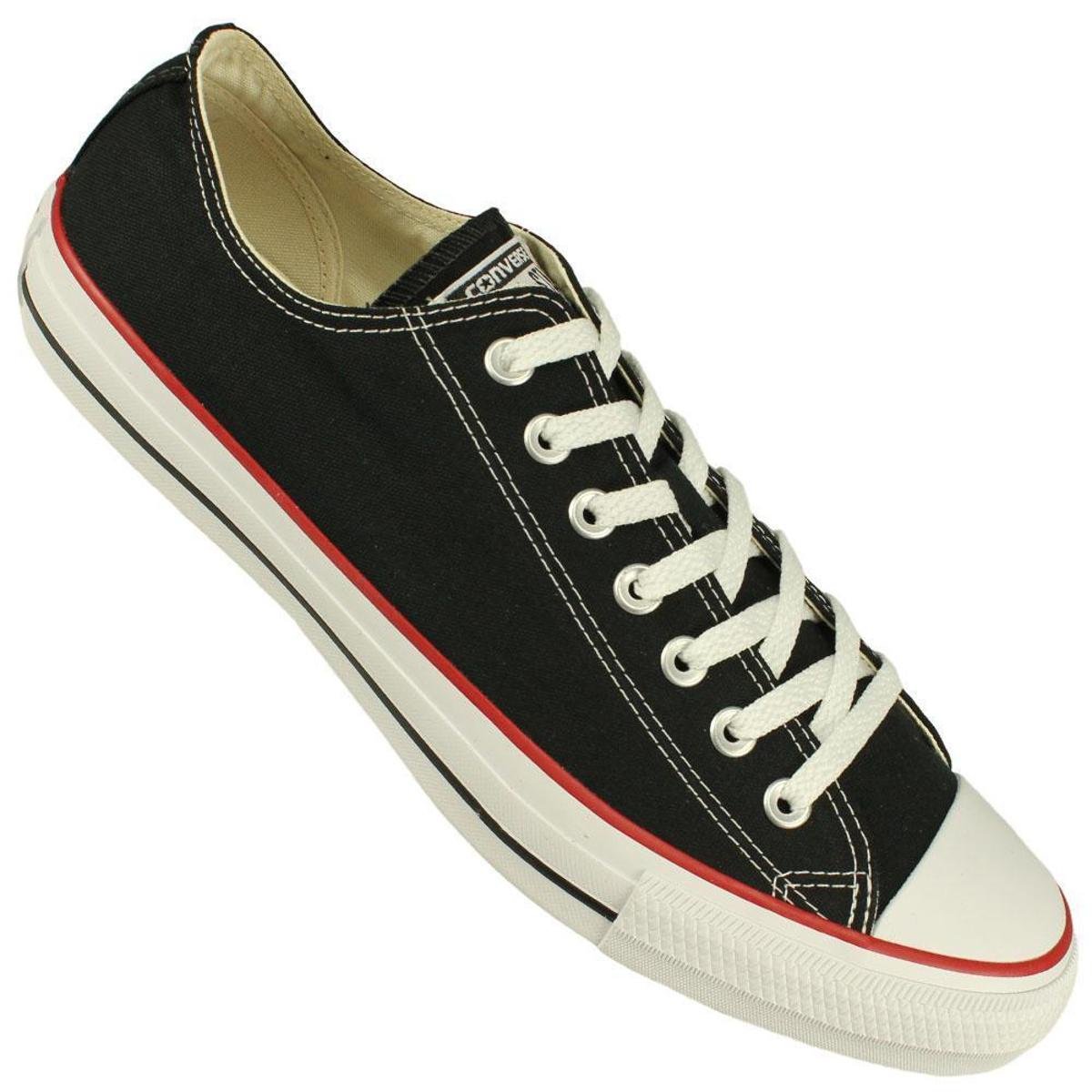 Tênis Converse All Star Chuck Taylor Cano Baixo - Preto+Branco | Zattini