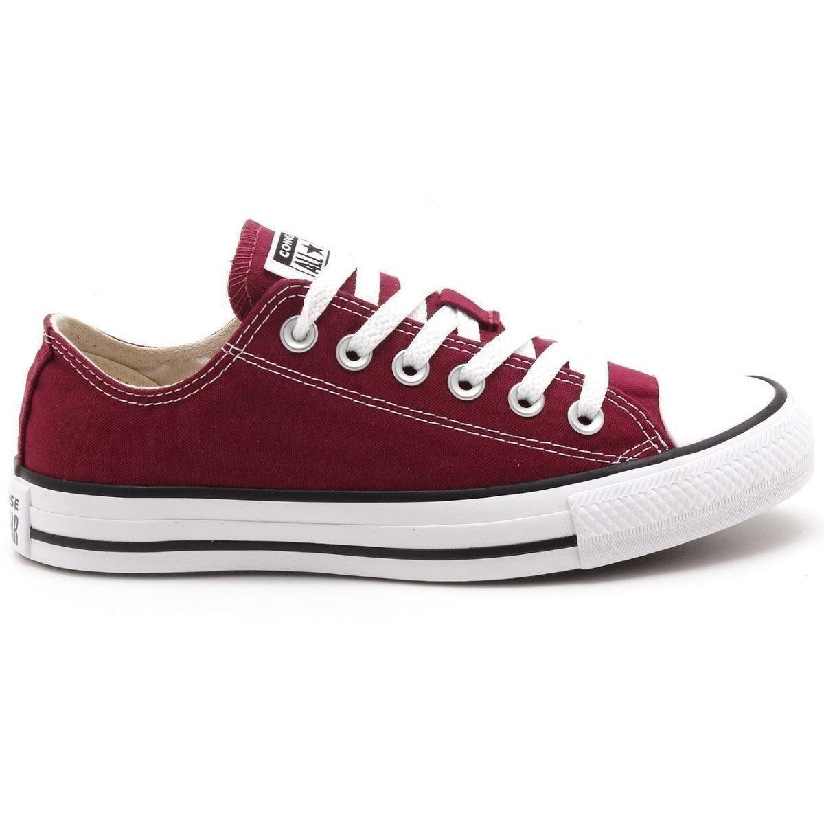 Tênis Converse All Star CT AS Core OX Tecido Original CT0001 - Bordô Menor preço em Tênis Converse All Star CT AS Core OX Tecido Original CT0001 - Bordô