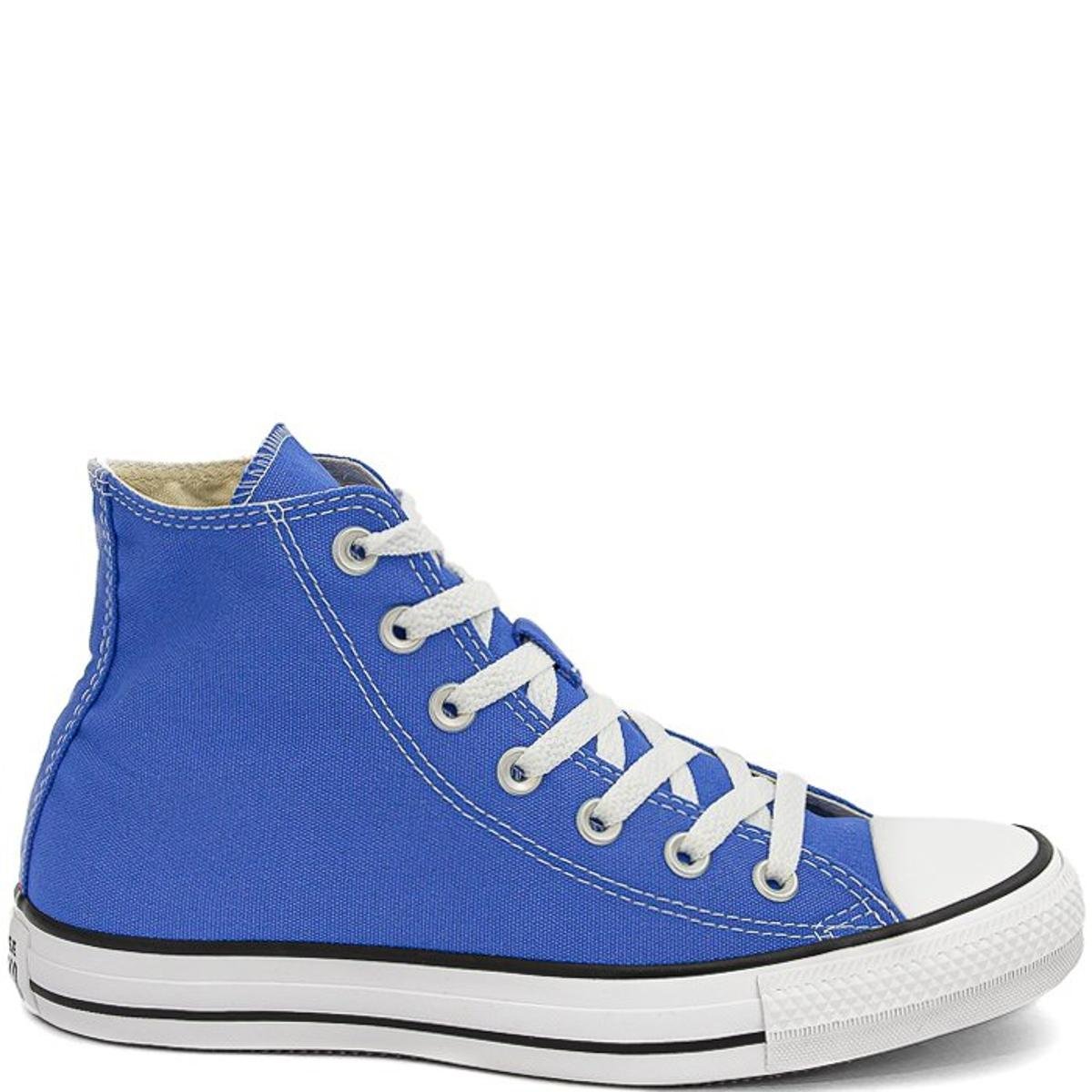 all star cano alto feminino azul