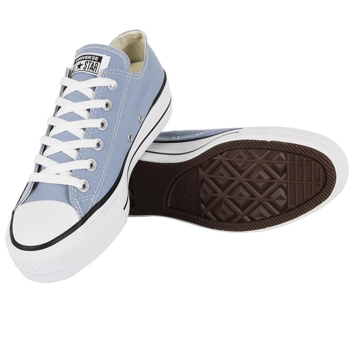 all star converse azul aço