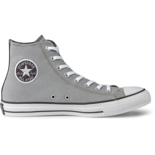 Converse Masculino Tenis All Star Masculino Cinza Tênis Converse Chuck Taylor All Star Hi Masculino Zattini