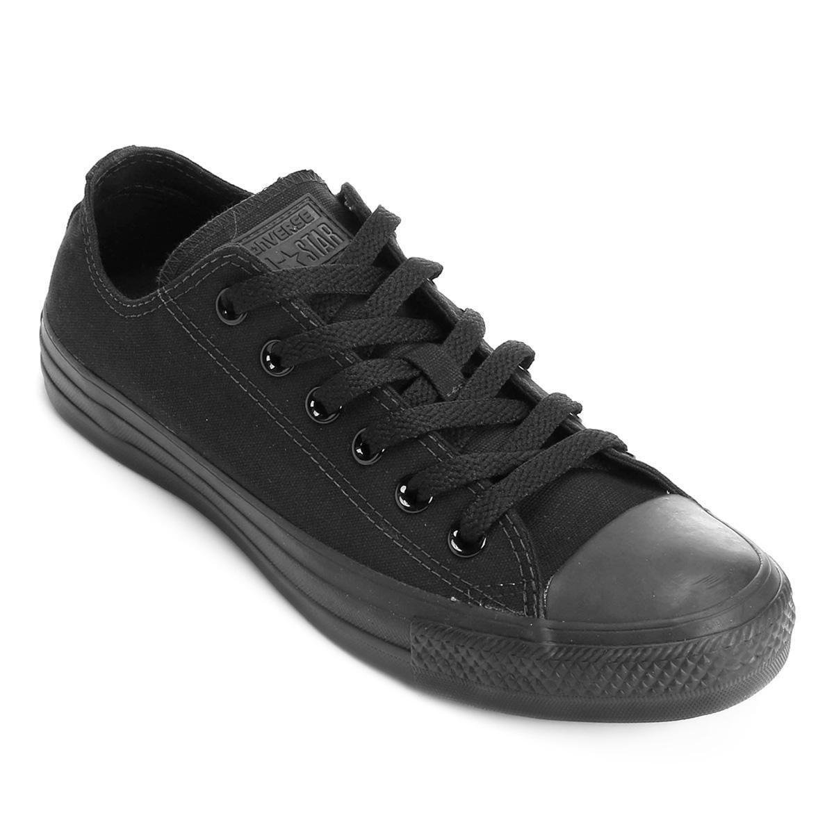 Tênis Converse Chuck Taylor All Star Monochrome Unissex Menor preço em Tênis Converse Chuck Taylor All Star Monochrome Unissex