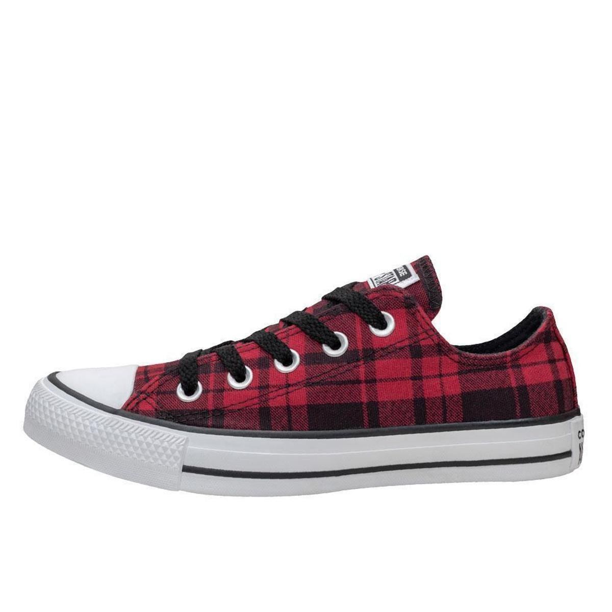 Tênis Infantil Tenis Xadrez Vermelho Riachuelo Tênis Converse All
