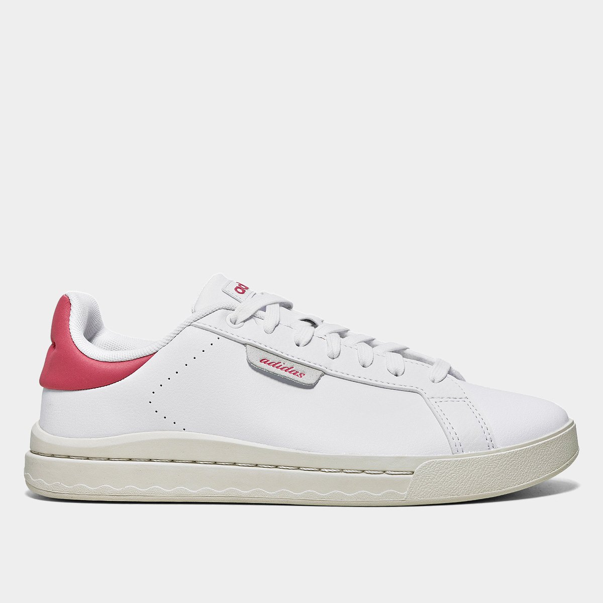 Tênis Couro Adidas Court Silk Feminino Menor preço em Tênis Couro Adidas Court Silk Feminino