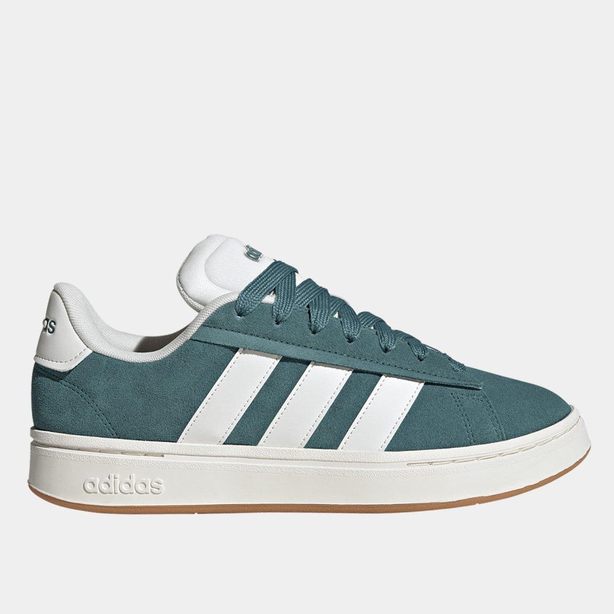 Tênis Couro Adidas Grand Court Alpha Masculino Menor preço em Tênis Couro Adidas Grand Court Alpha Masculino