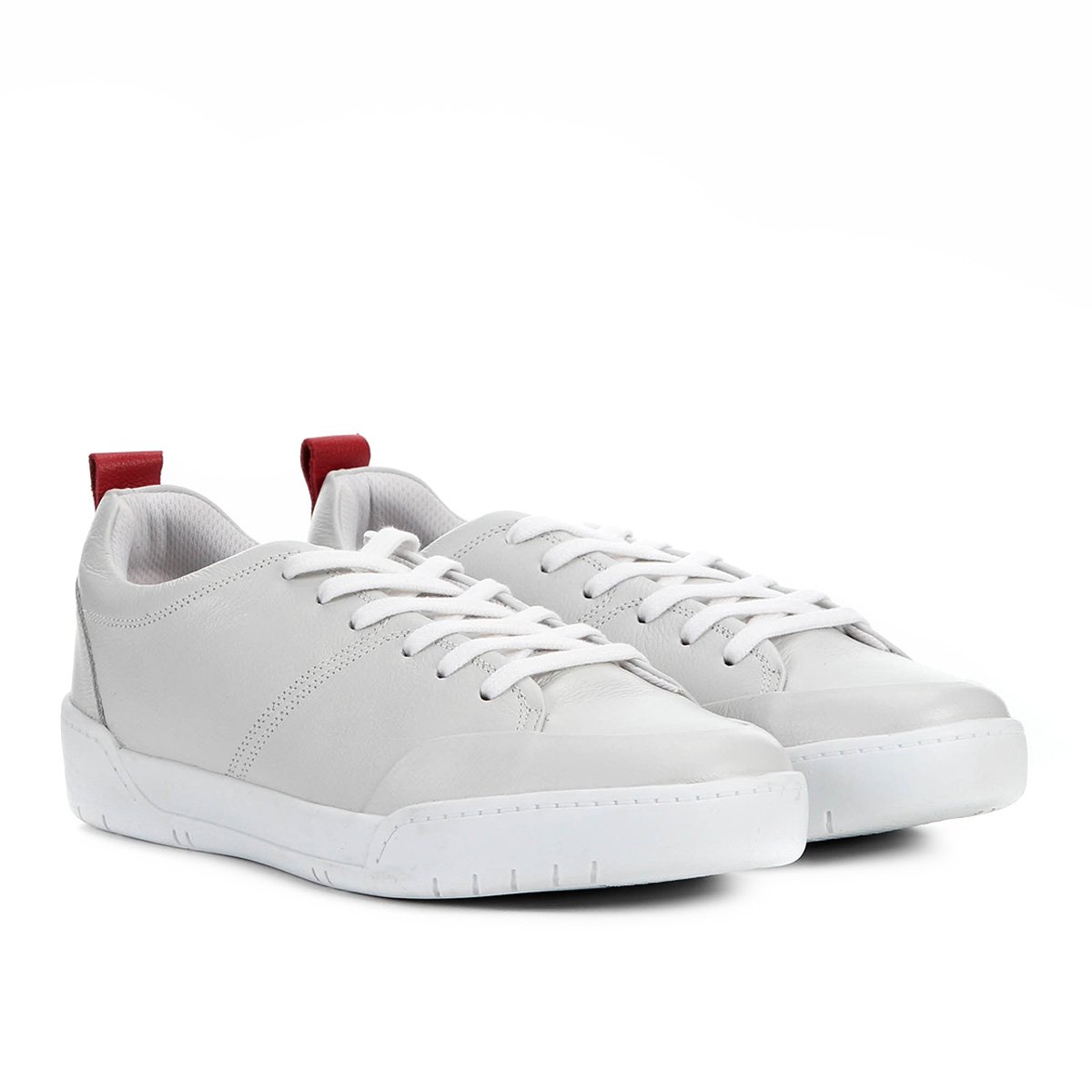 tênis couro calvin klein relevo logo masculino