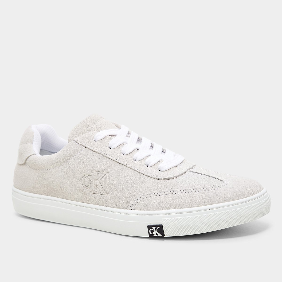 Tênis Couro Calvin Klein Project Embossed Camurça Feminino Zattini