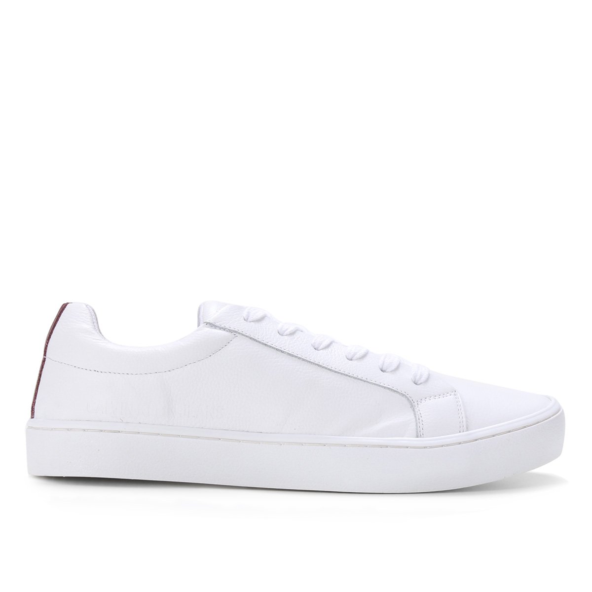 Tênis Couro Calvin Klein Skate Masculino - Branco | Zattini