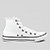 Tênis Couro Cano Alto Converse Chuck Taylor All Star HI - Branco+Preto