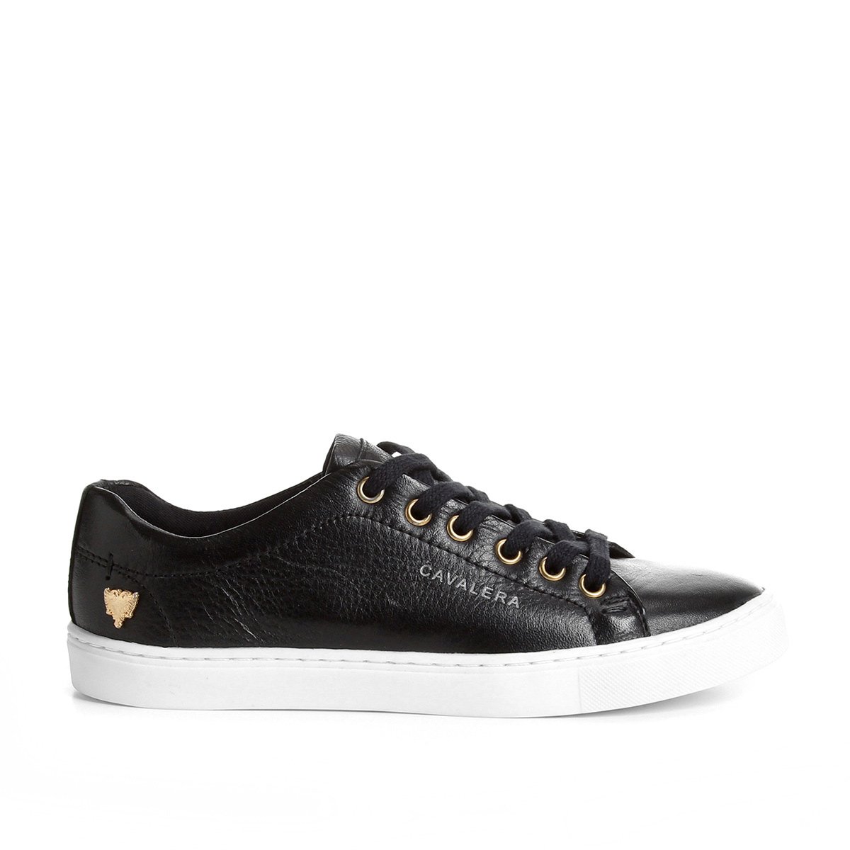 Tênis Couro Cavalera Greta Feminino - Preto | Zattini