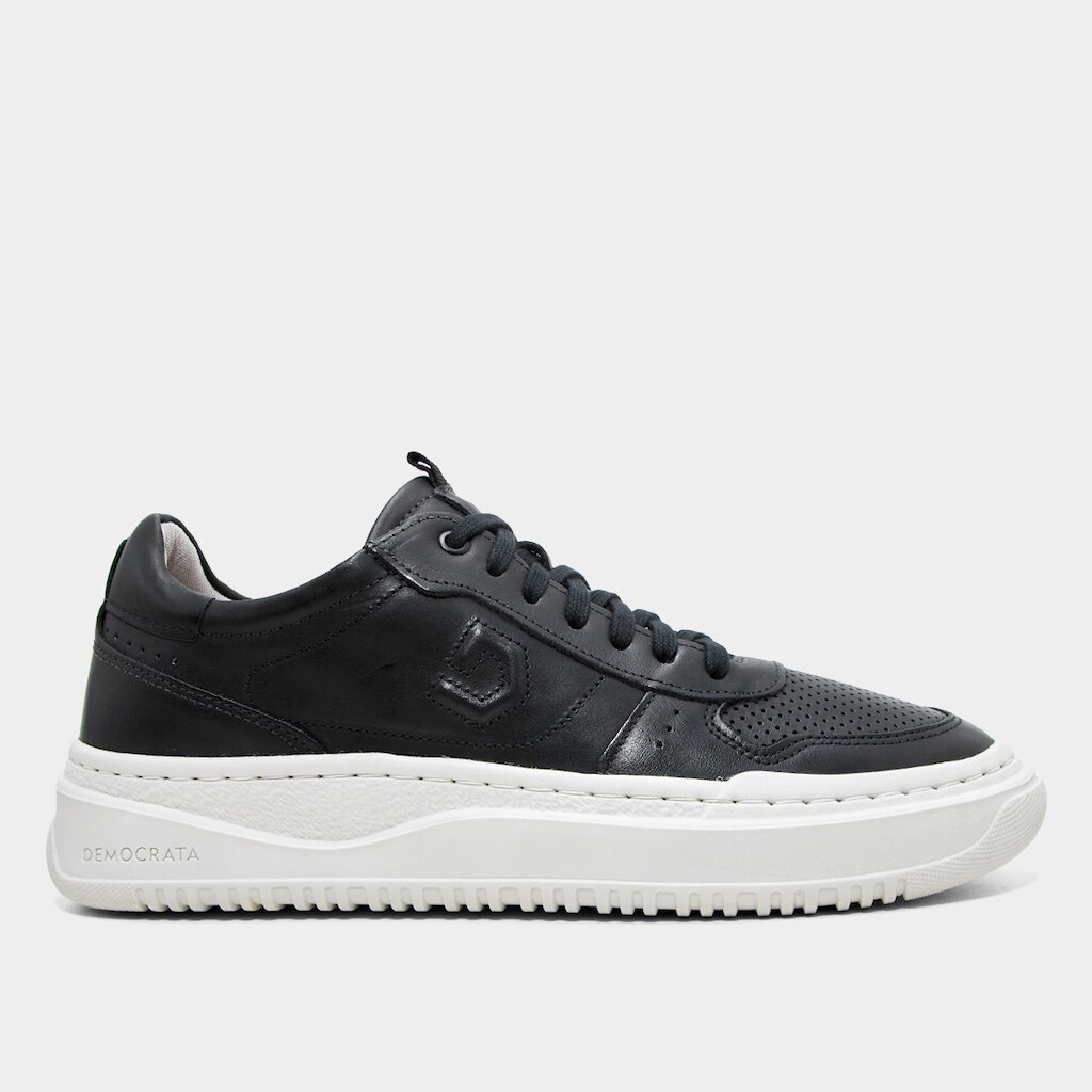 Tênis Couro Democrata Denim Block Masculino