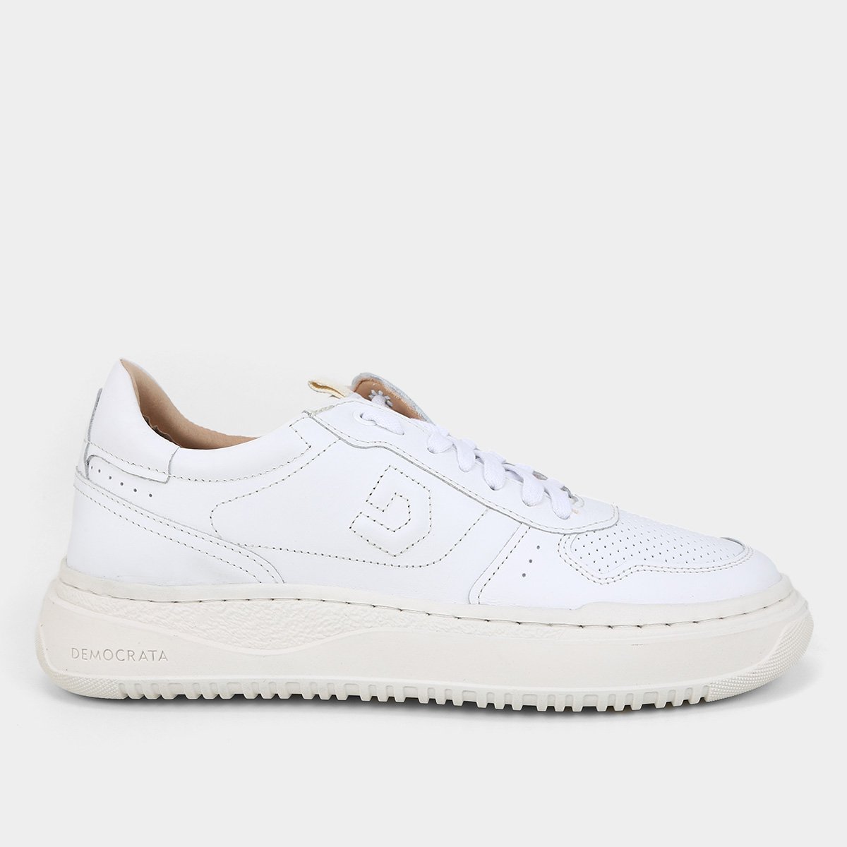 Tênis Couro Democrata Denim Block Masculino