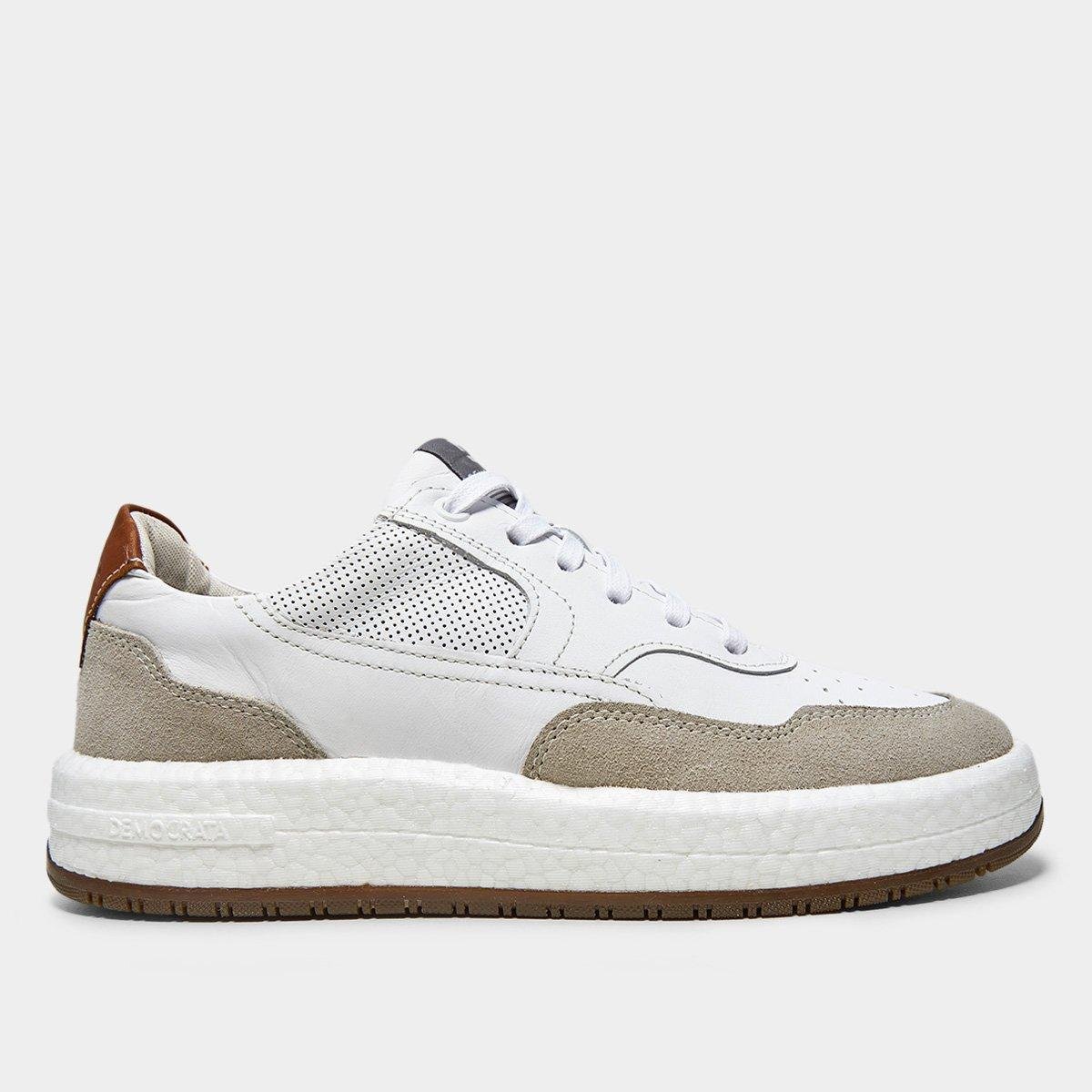 Tênis Couro Democrata Denin Drake Pulse Masculino Menor preço em Tênis Couro Democrata Denin Drake Pulse Masculino