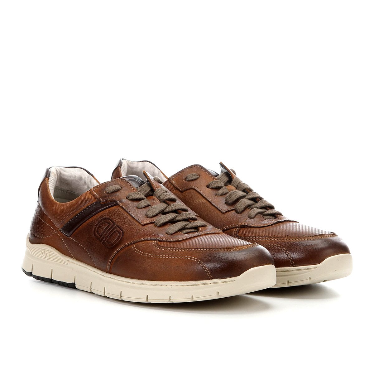 Sapatênis Democrata Masculino Confortável 164103 Marrom em Promoção |  Ofertas na Americanas