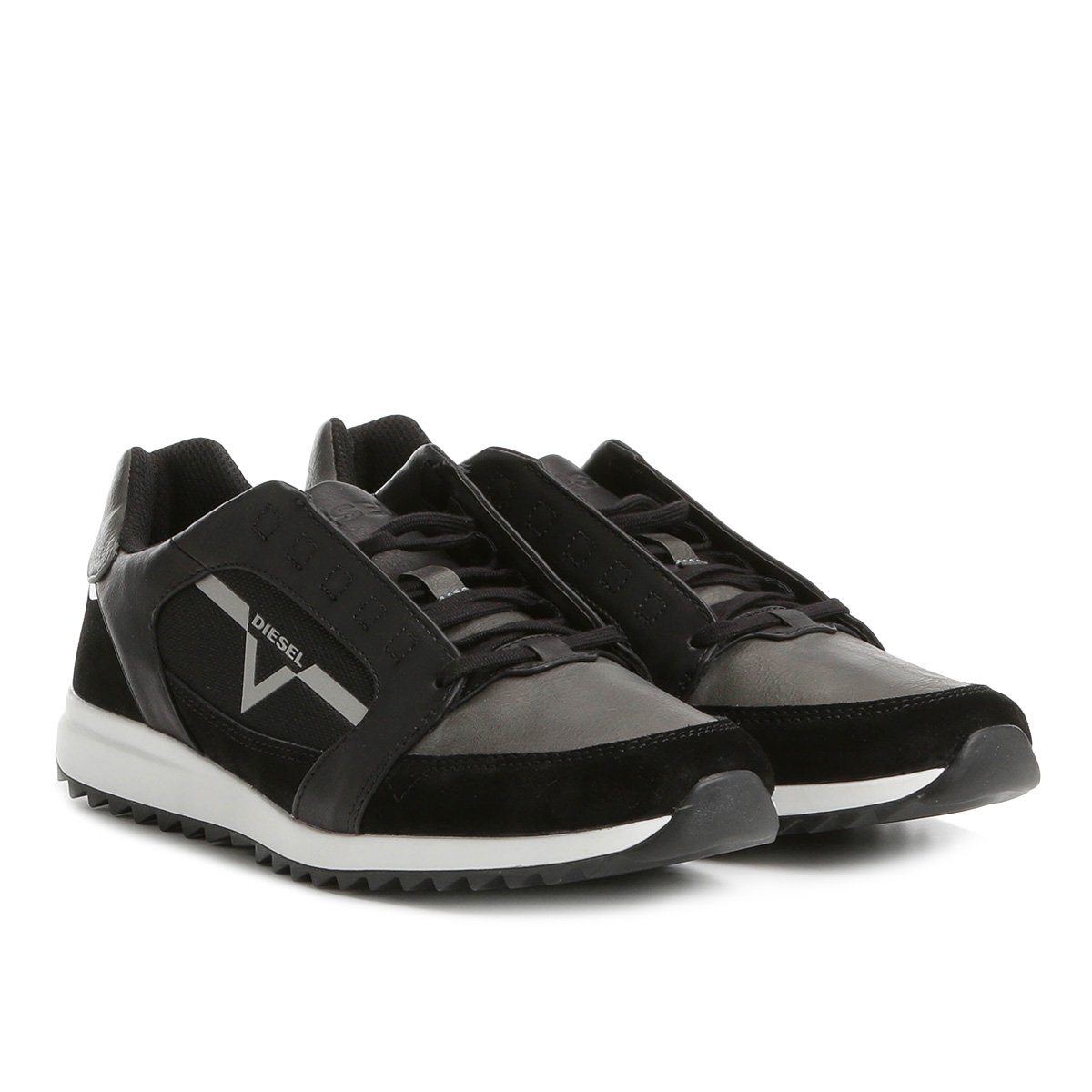 Tênis Couro Diesel Tenis S-Fleett Masculino - Preto | Zattini