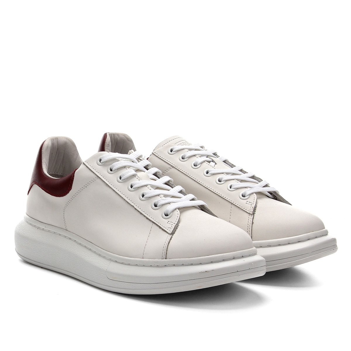 Tênis Couro Ferracini Rio Masculino - Vinho Menor preço em Tênis Couro Ferracini Rio Masculino - Vinho