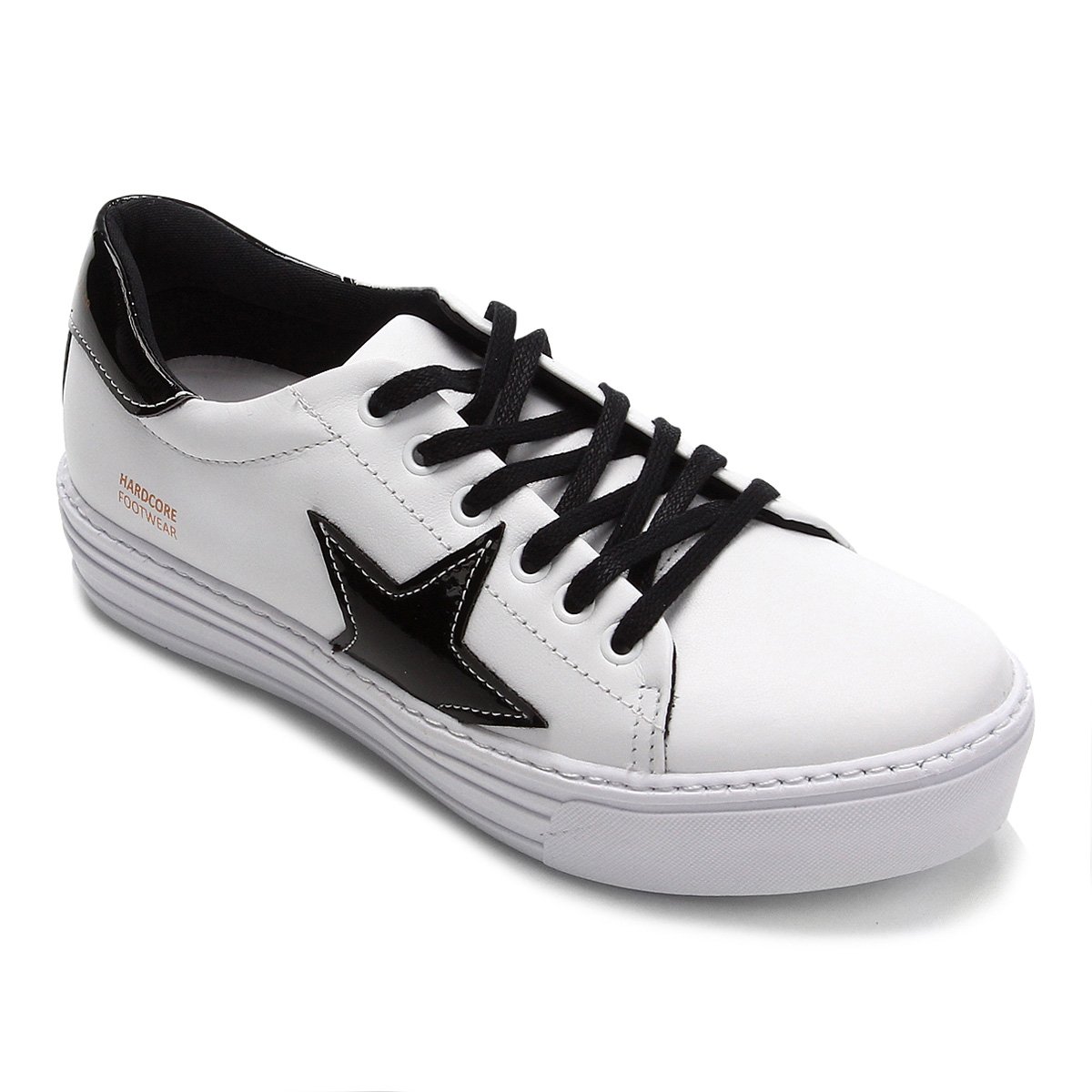 tenis casual branco feminino couro