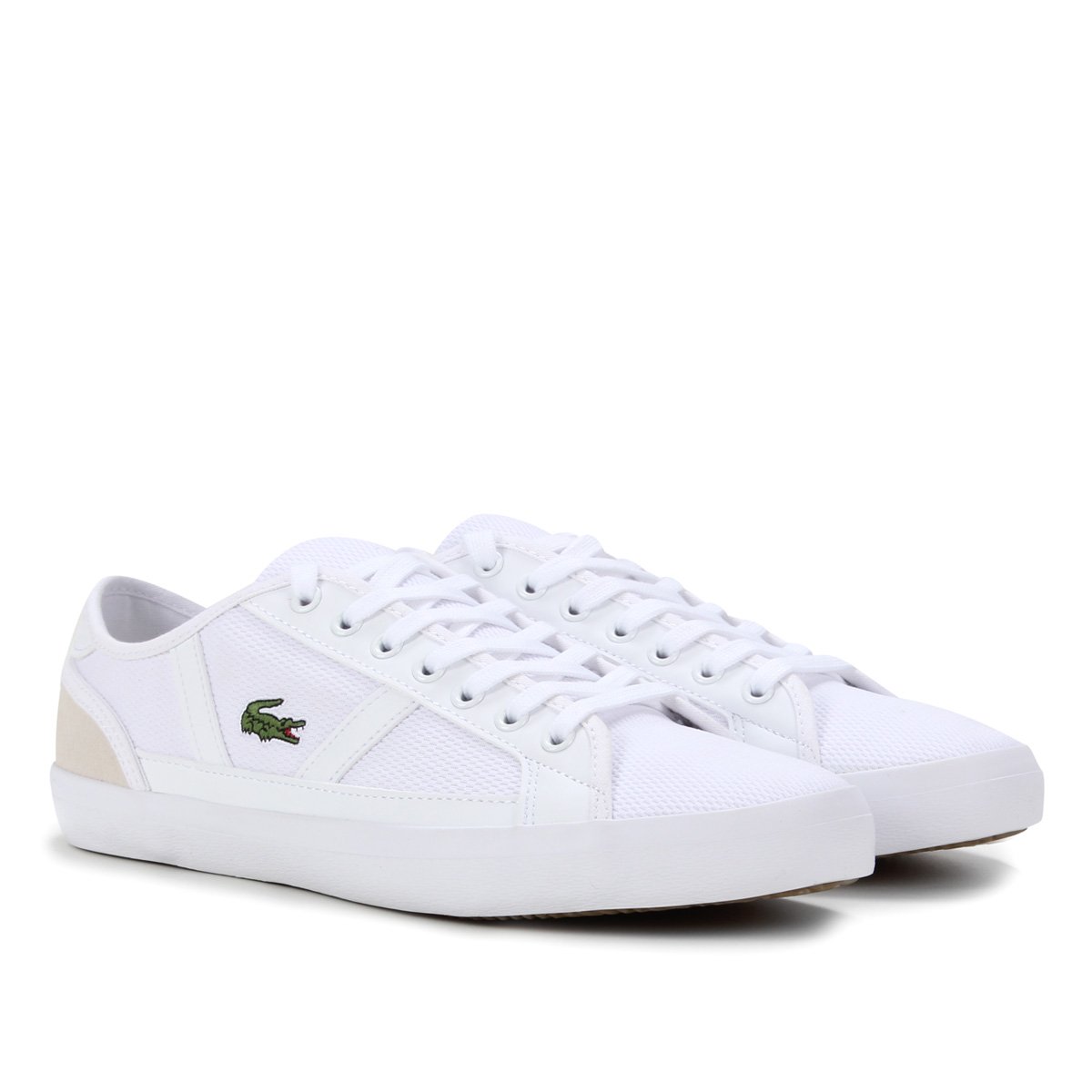 Tênis Couro Lacoste Sideline Masculino - Branco | Zattini