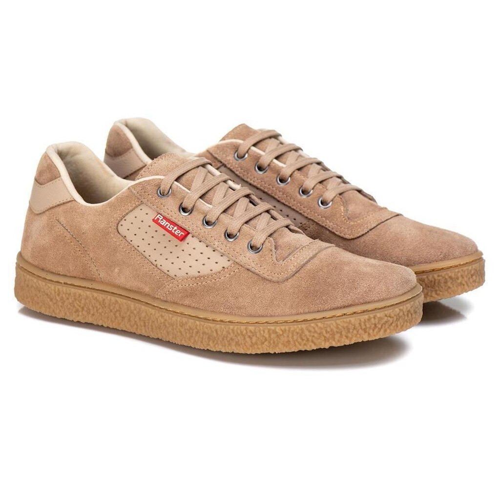 Tênis Couro Masculino Cadarço Estilo Casual Conforto