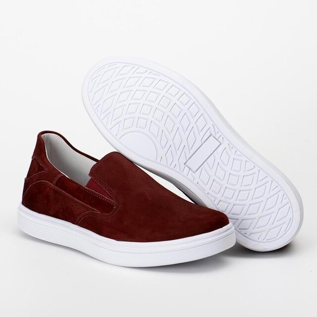 Tênis Couro Masculino Slip on Calce Fácil Conforto