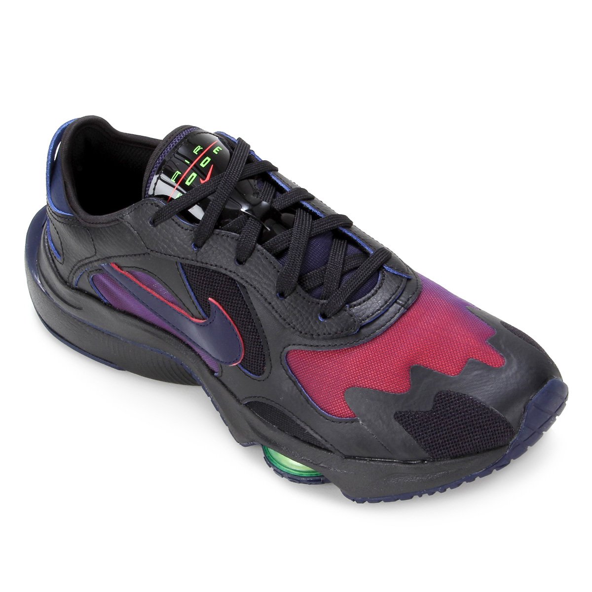 Tênis Couro Nike Air Zoom Division Masculino - Preto Menor preço em Tênis Couro Nike Air Zoom Division Masculino - Preto