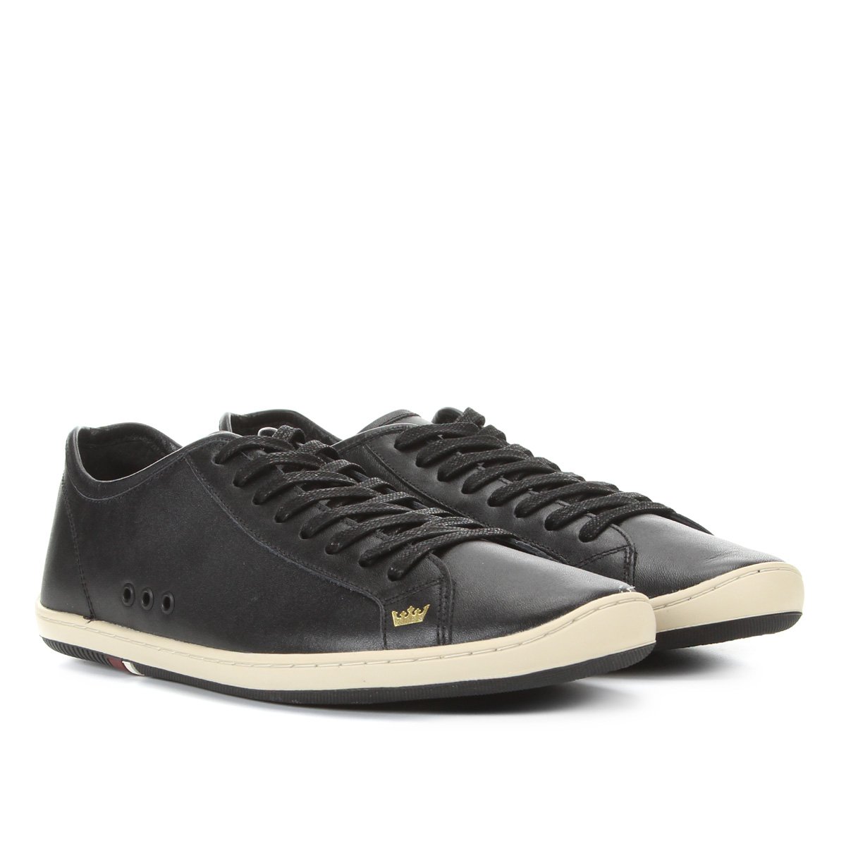 Tênis Masculino Soho Street de Couro - Osklen - Preto - Shop2gether