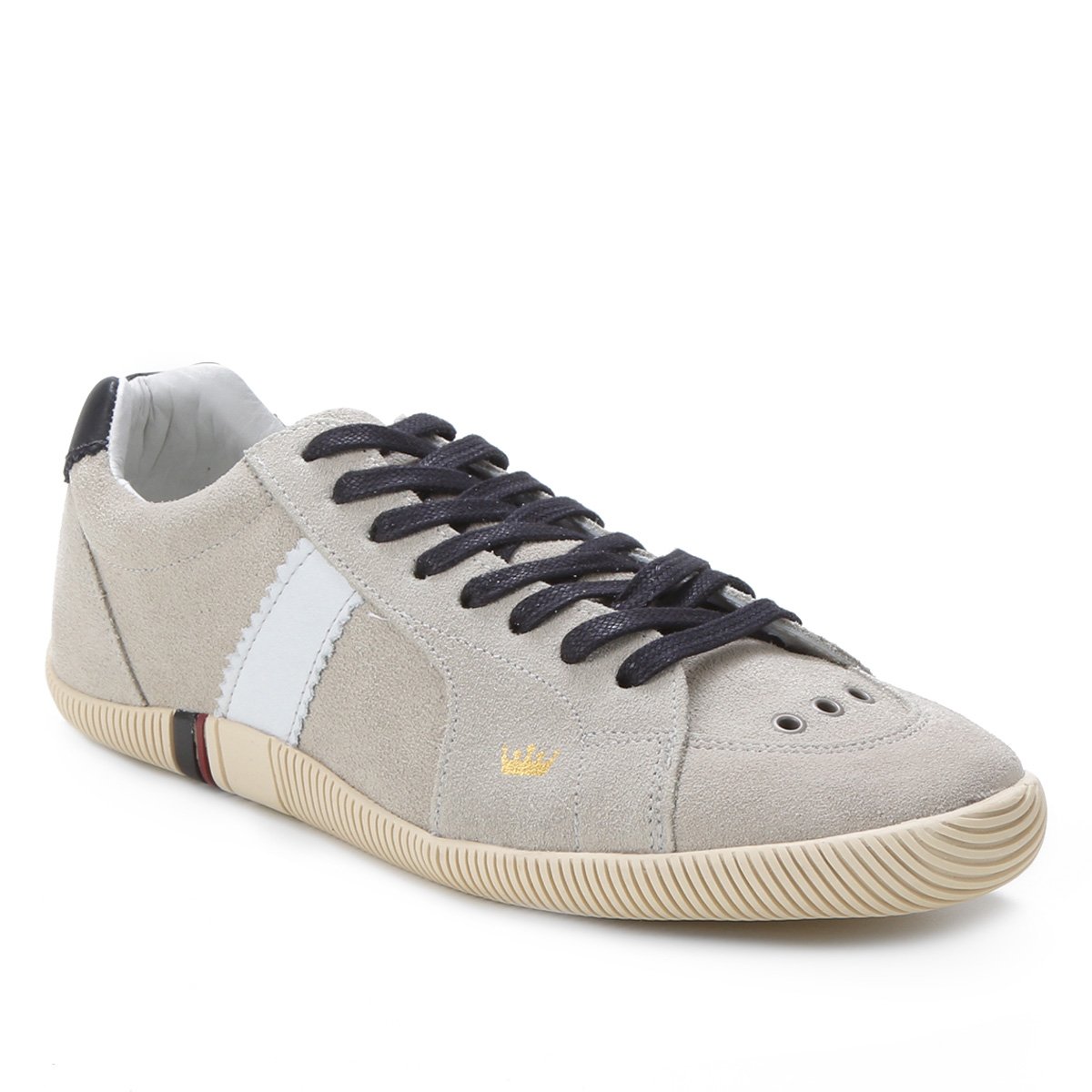 Tênis Couro Osklen Riva Camurça Ligth Masculino - Cinza+Preto | Zattini