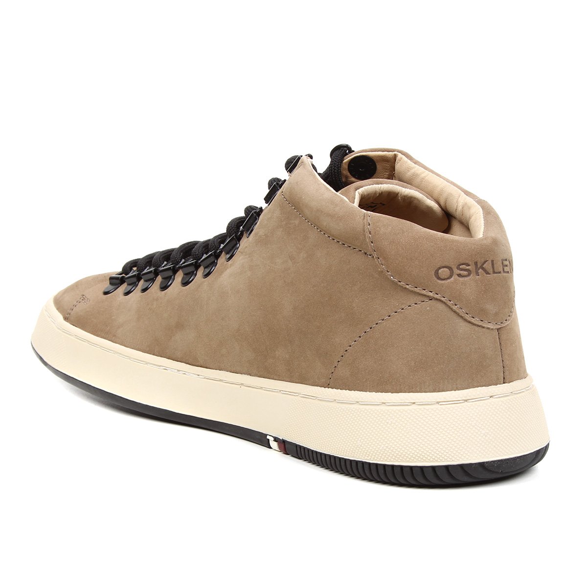 Tênis Couro Osklen Soho Cano Médio Masculino - Cáqui | Zattini